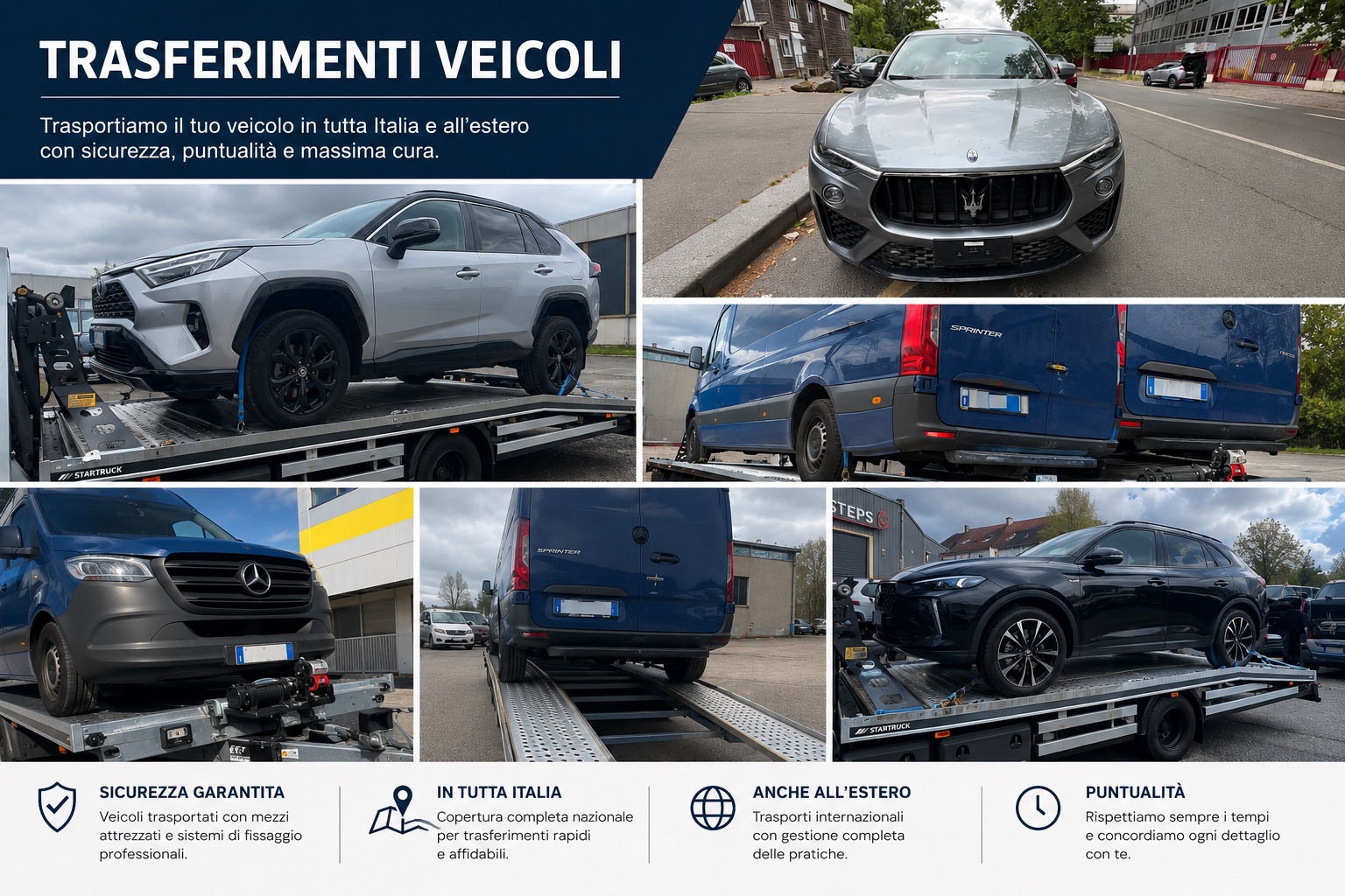 Servizio DPL di trasferimento veicoli in Italia e all'estero
